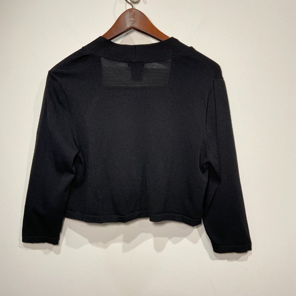 Ann Taylor Factory Black 3/4 Sleeve Shrug Size Large Petite - Picture 2 of 10